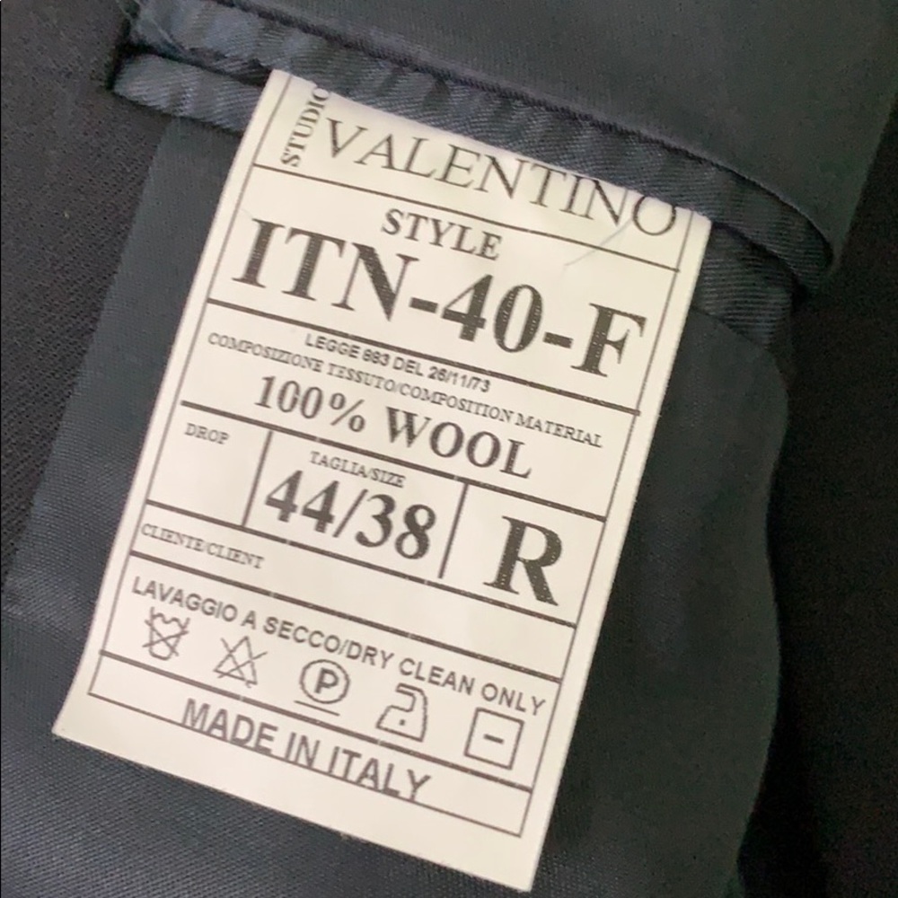VALENTINO Navy Suit 44/38 R - Picture 4 of 9